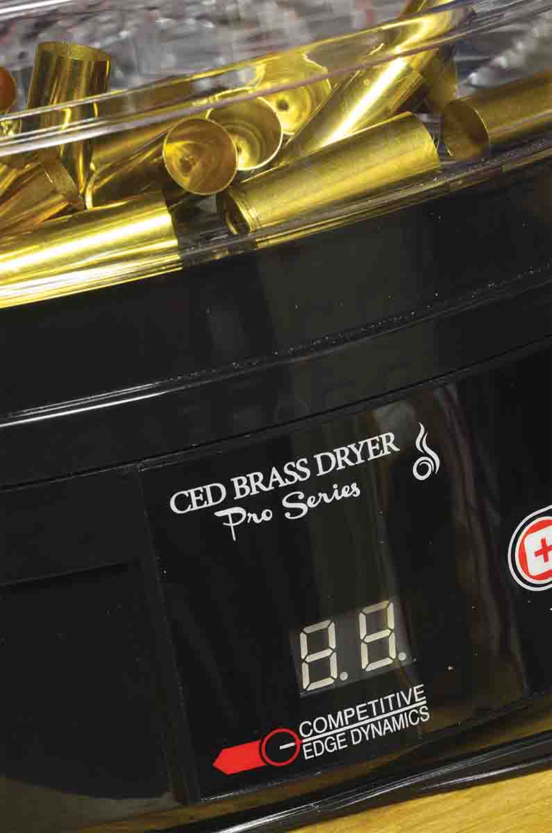 Competitive Edge Dynamics’ brass dryer saves time and trouble, and with six tiers of racks, it can dry a large amount of brass at once.
